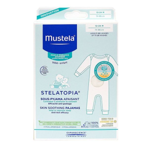 Mustela Stelatopia Sous-Pyjama Apaisant - Taille : 12 - 24 Mois