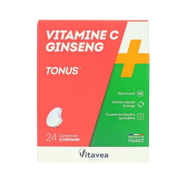 Tonus Vitamines C + Ginseng - 24 comprimés