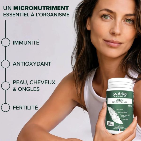 Arkogélules® Zinc Bisglycinate - 60 gélules