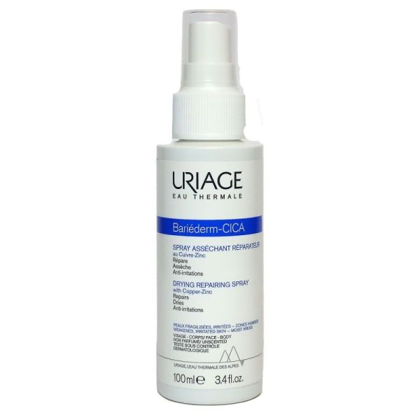 Uriage Bariéderm Cica-Spray Asséchant Réparateur - 100ml