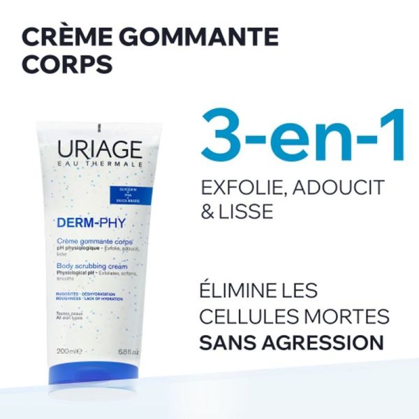 Crème Gommante Corps DERM-PHY - 200 ml