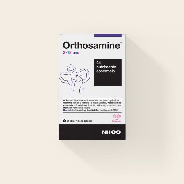 Orthosamine 3-18 ans - 16 comprimés