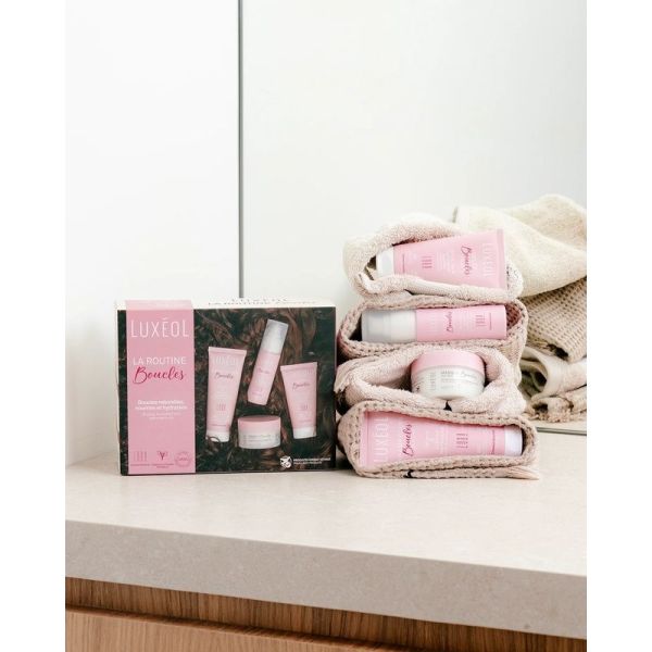 Coffret Routine Boucles Voyage - Shampooing 75 ml, Masque 50 ml, Crème de soin 50 ml, Gelée coiffante 50 ml