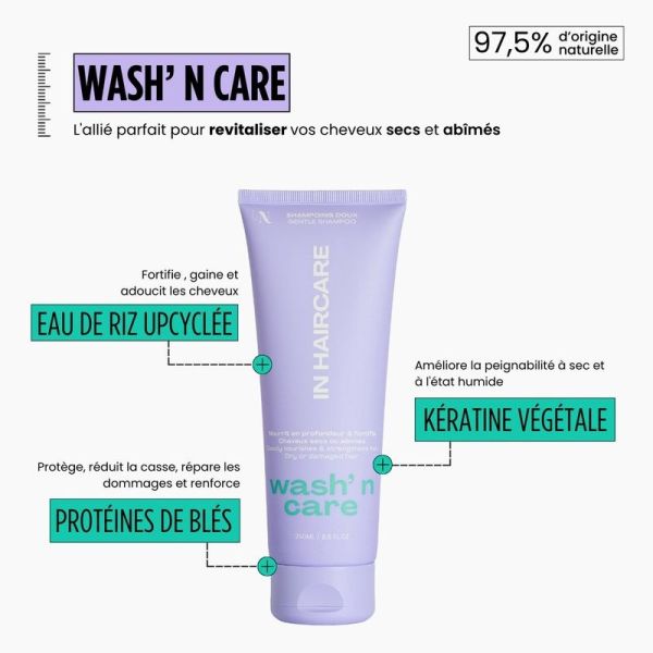 Shampoing doux Wash n' care - 250ml
