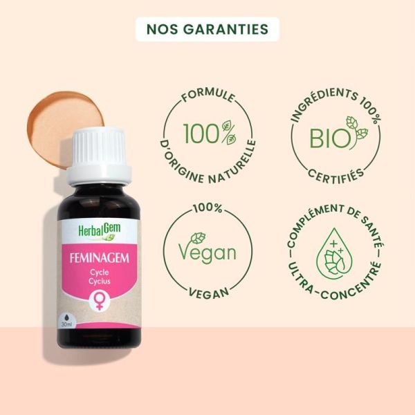 Complexes de bourgeons Feminagem - cycle menstruel - 30 ml