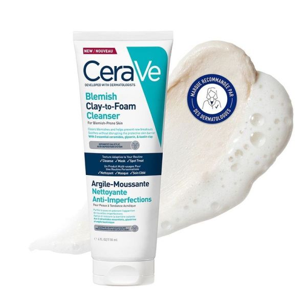 Argile-Moussante Nettoyante Anti-imperfections - 118 ml