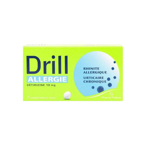 DRILL ALLERGIE CETIRIZINE 10 mg, comprimé à sucer