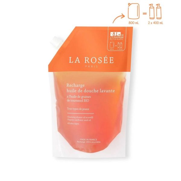 Huile de douche lavante - 800 mL