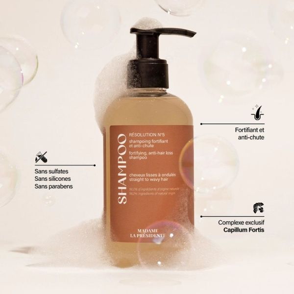 Shampoing Anti-chute Cheveux Lisses à Ondulés Résolution N°5 - 250ml
