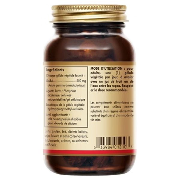 Gaba 500mg - 50 gélules végétales