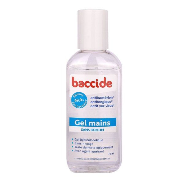  Gel Mains Désinfectant Sans Parfum - 75ml