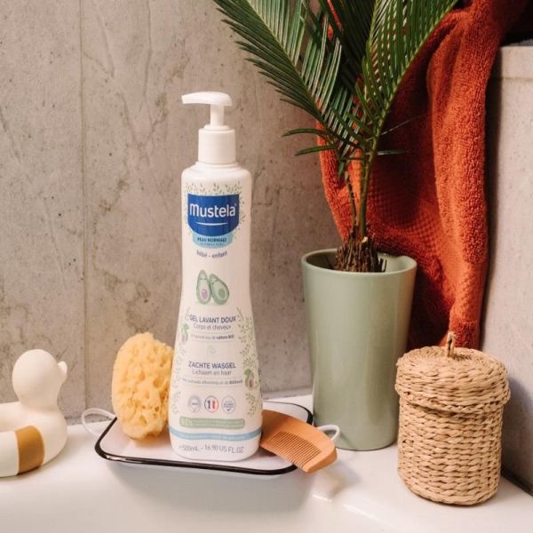 Peau normale Gel Lavant Doux Bébé à l'avocat BIO - 500ml