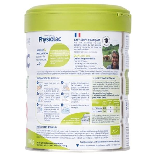 Lait 2ème âge Bio - 800g