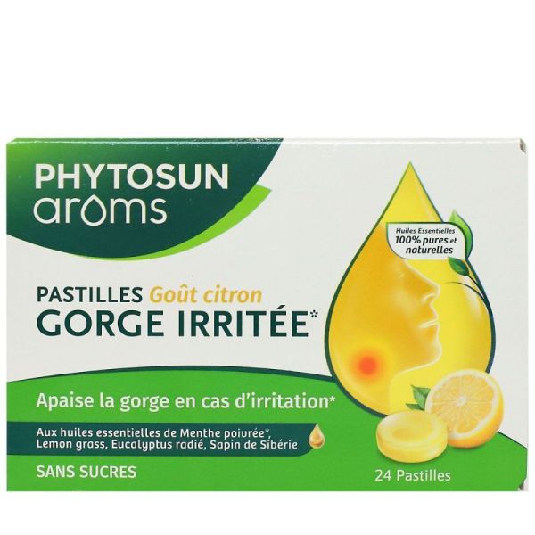 Respiration - Pastilles Gorge Irritée Goût Citron