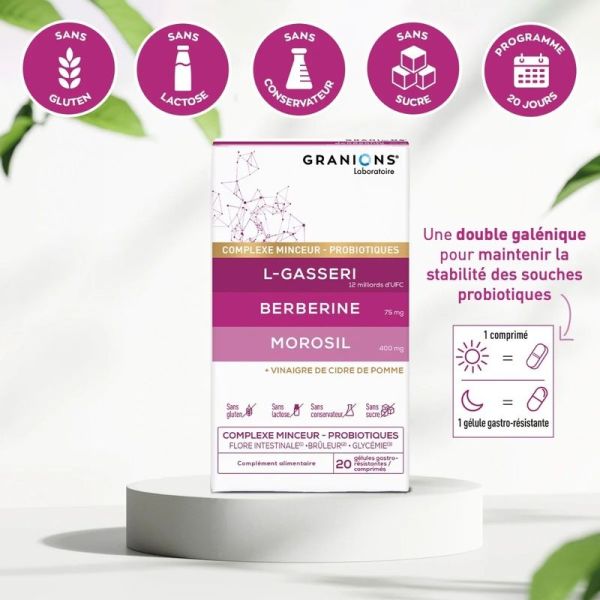 Complexe Microbiote Minceur LGasseri Berberine Morosil