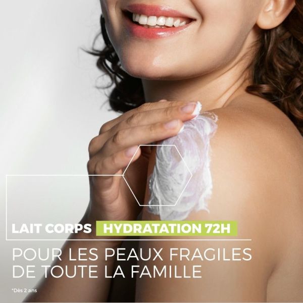 Lait corps hydratation 72H Les Indispensables - 400 ml