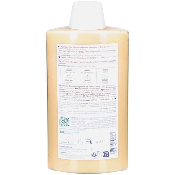 Réparation Cica-Shampoing Régénérant & Anti-Casse au Cupuaçu - 400 ml