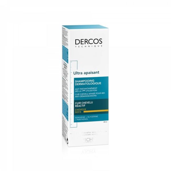 Ultra Apaisant Shampooing Sans Sulfate Dercos - Cheveux secs - 200 ml
