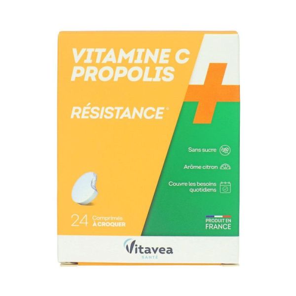 Résistance Vitamine C + Propolis - 24 comprimés