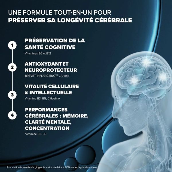 Santé Longévité Capital Cérébral - 60 gélules
