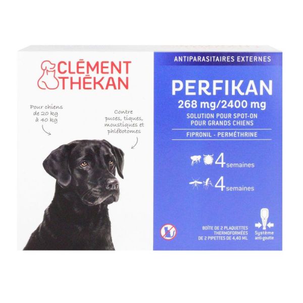 Clément Thékan Perfikan Chien de 20 à 40kg - 4 x 4.4ml