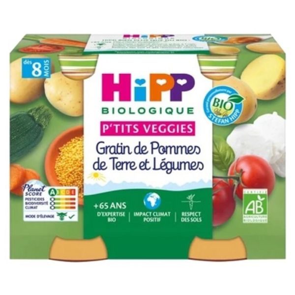 Gratin pommes de terre et légumes - 190g