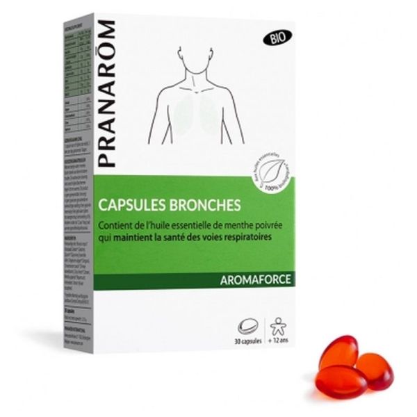 Aromaforce Capsules Bronches Bio - 30 capsules