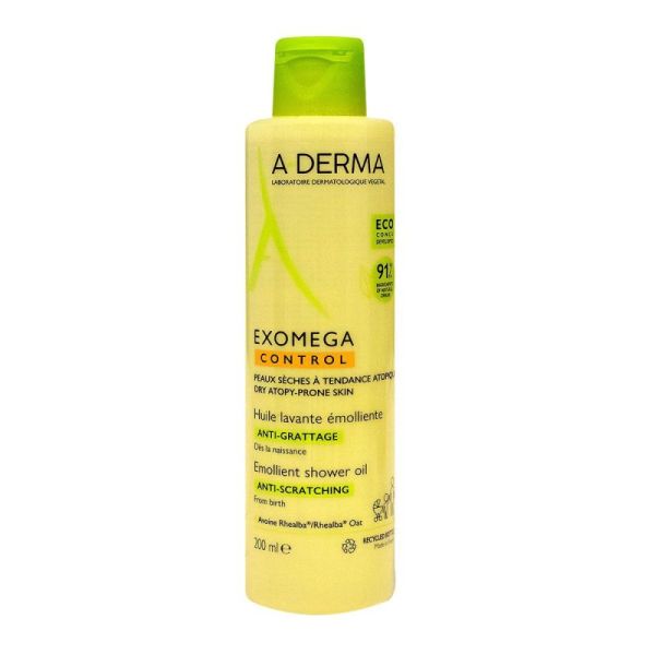 A-DERMA Exomega Control Huile Lavante Émolliente Anti-Grattage - 200 ml