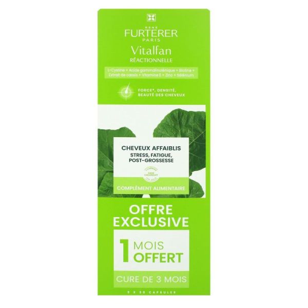 Furterer Vitalfan Antichute Réactionnelle - 3x30 Capsules