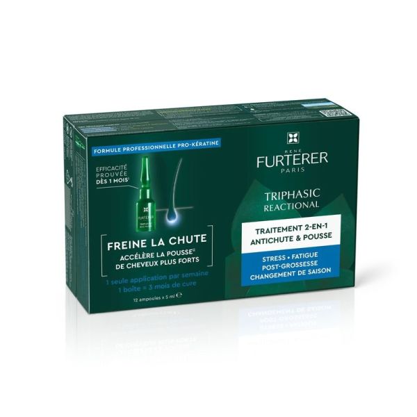 Triphasic Reactional Traitement anti-chute réactionnelle et pousse - 12 x 5 ml