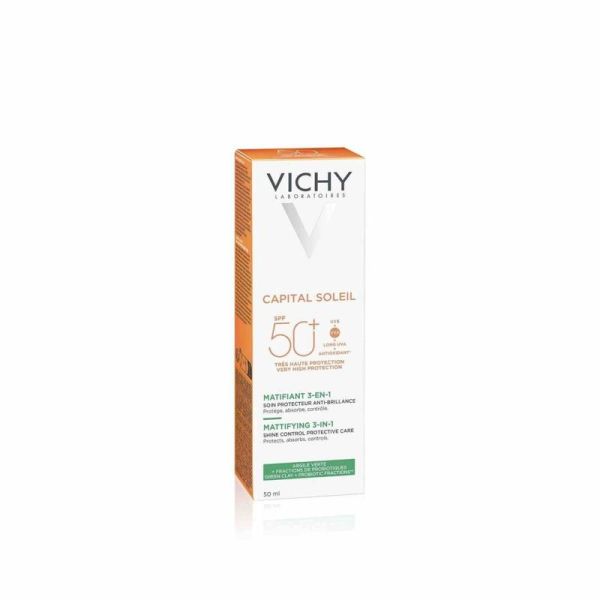 CAPITAL SOLEIL Soin Matifiant 3-en-1 SPF 50+ - 50ml