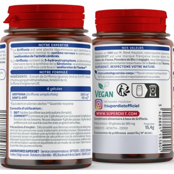 Griffonia - 40 gélules