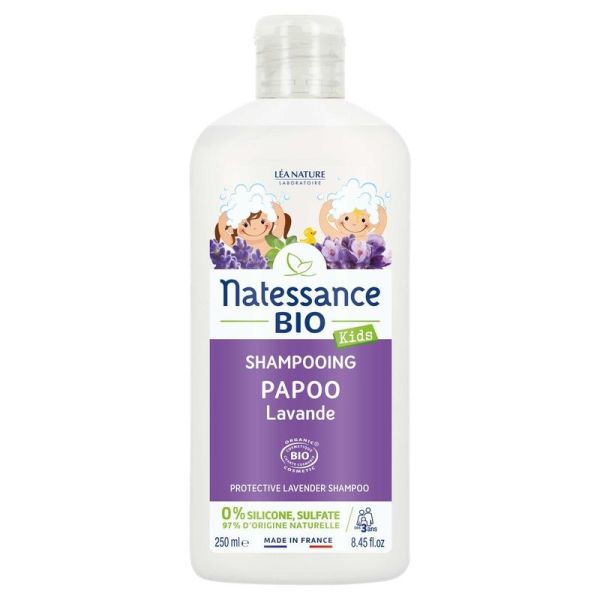 Kids Shampooing Protecteur Papoo Lavande Bio - 250ml
