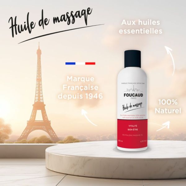 Huile de Massage revitalisante - 200 ml