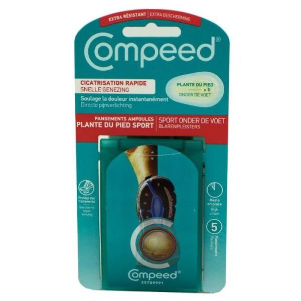 Pansements Ampoules Plante du Pied Sport - 5 unités