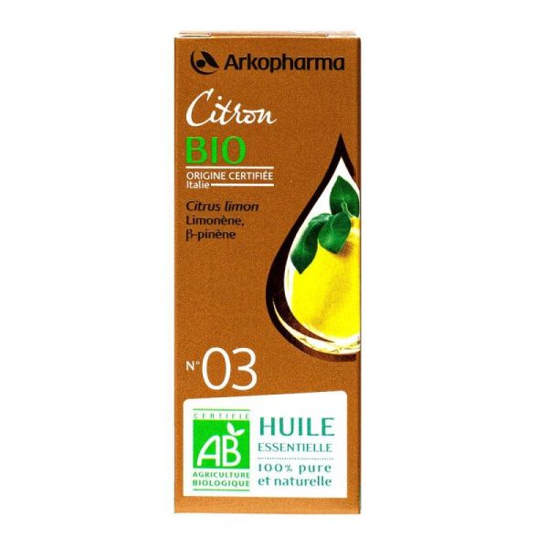 Arkopharma Huile Essentielle Citron Bio - 10 ml