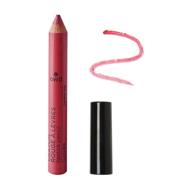 Avril Crayon Rouge à Lèvres Bio Camélia Rose - 2g