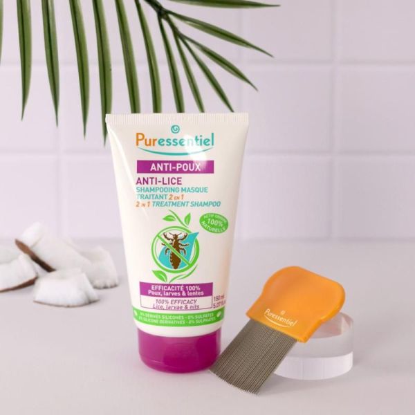 Anti-poux Shampooing Masque Traitant 2 en 1 Anti-Poux - 150 ml