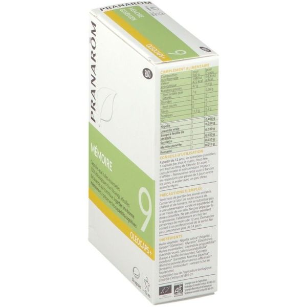 Oleocaps 9 Mémoire Bio - 30 capsules