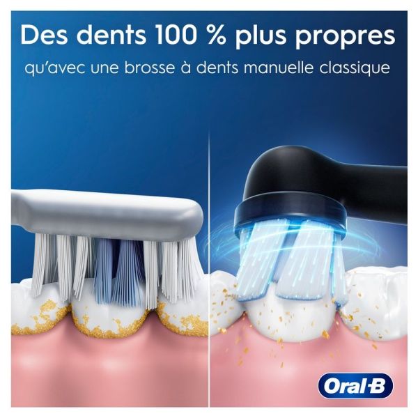 iO2 Brosse À Dents Électrique Rose Clair Avec Brossette + 4 Brossettes