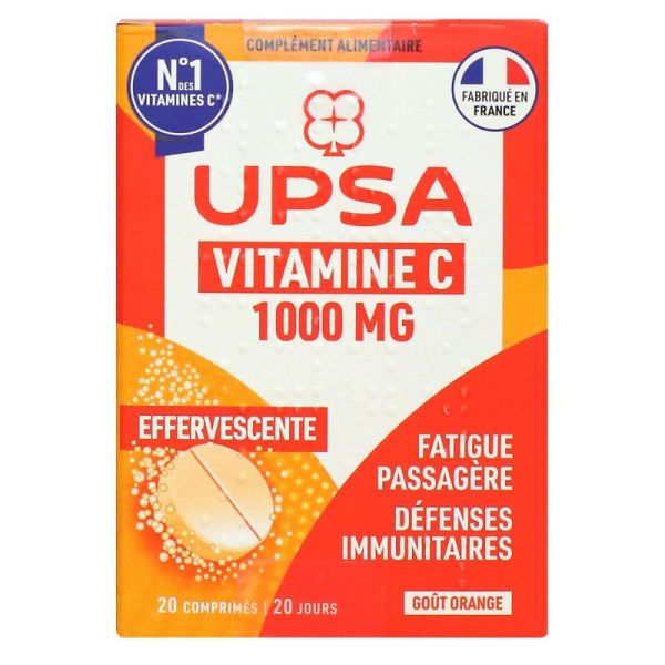 Vitamine C 1000 mg Effervescent - 20 comprimés