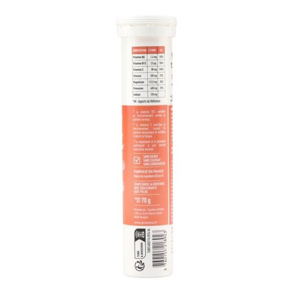 HYDROP - Hydratation Électrolytes Pêche - 20 comprimés
