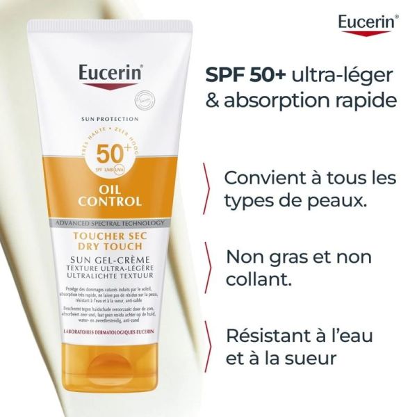 SUN OIL CONTROL GEL-CREME TOUCHER SEC SPF 50+ - 200 ml