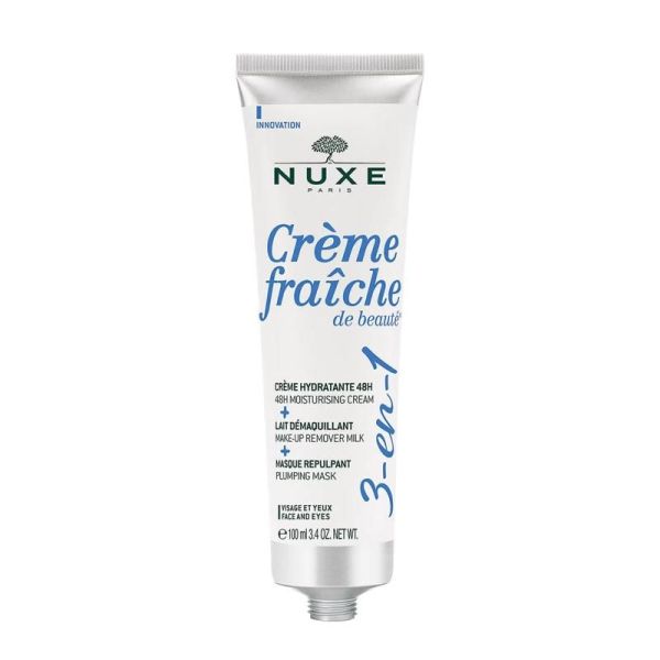 Crème fraîche de beauté 3-en-1, Crème Hydratante, Lait Démaquillant, Masque Repulpant - 100ml