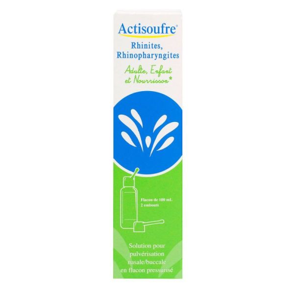 ACTISOUFRE, solution pour pulvérisation nasale/buccale en flacon pressurisé - 100ml