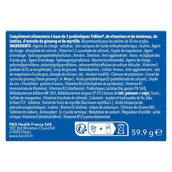 Vitamines dès 50 ans Vitalité 50+ - 60 CRP