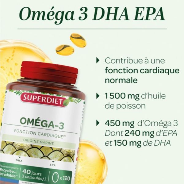 Oméga 3 - 120 capsules