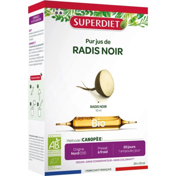 Radis noir - 20 ampoules