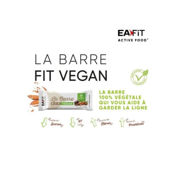 Barre Fit Vegan Chocolat Amande - 9 g