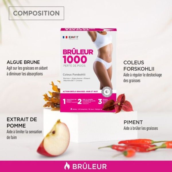 Brûleur 1000 - 60 comprimés